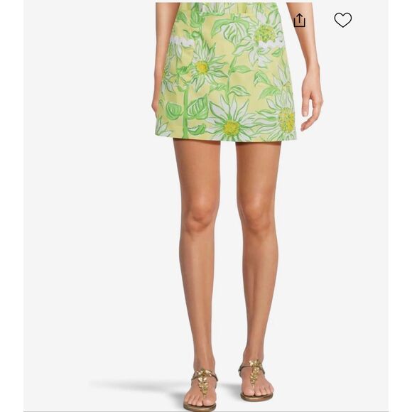 NWT Lilly Pulitzer Gardner Mini Skort- limoncello sunbelievable size 8 - Picture 1 of 8